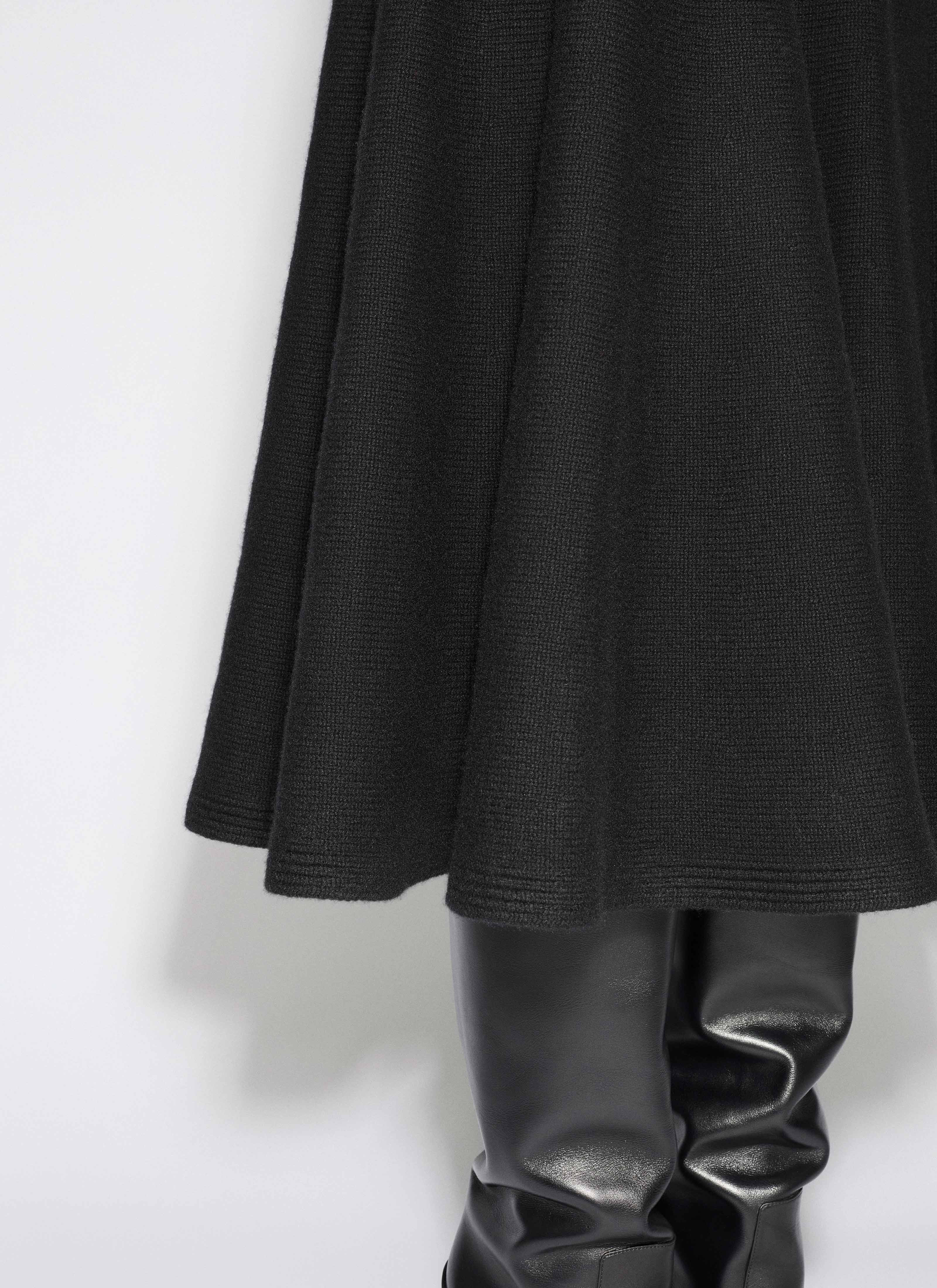 CASHMERE KNIT FLARE SKIRT - 5