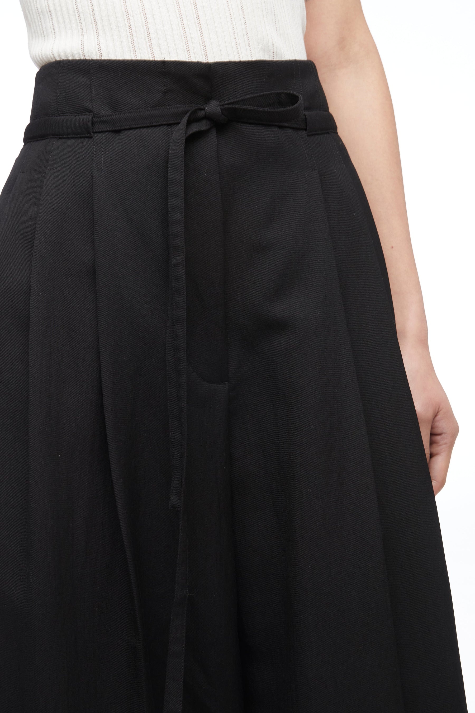 Relaxed Wool Wide-Leg Pant - 5