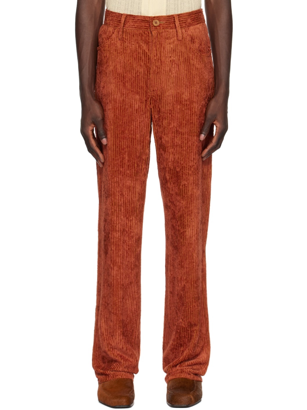 Orange Maceo Trousers - 1