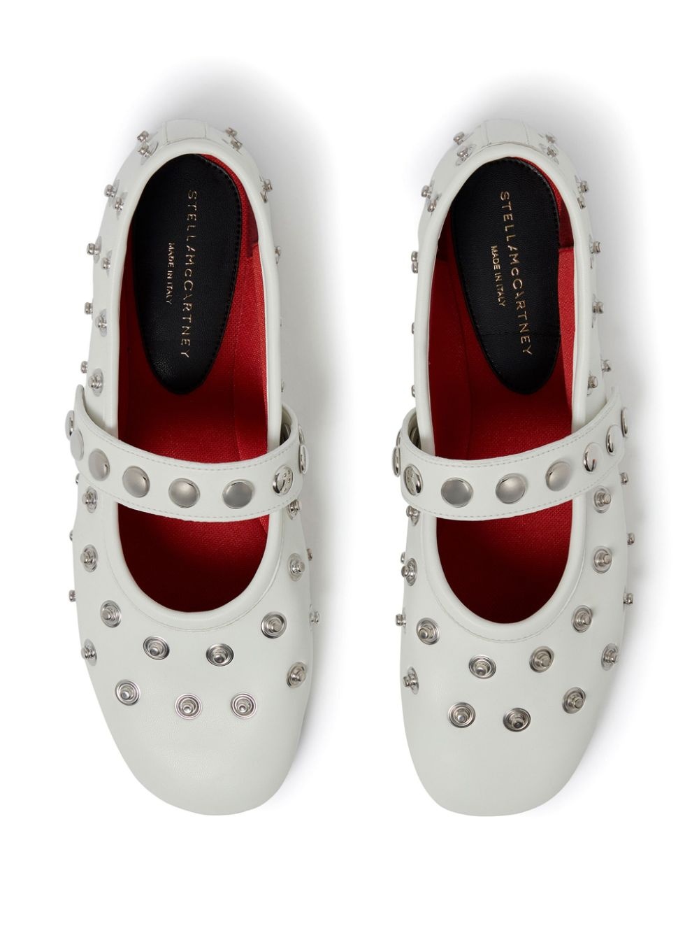 stud-embellished ballerinas - 4