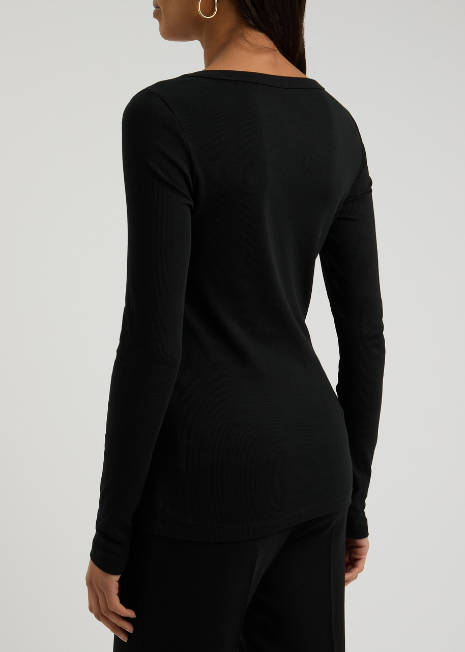 Toteme Ribbed Stretch-cotton top - 3