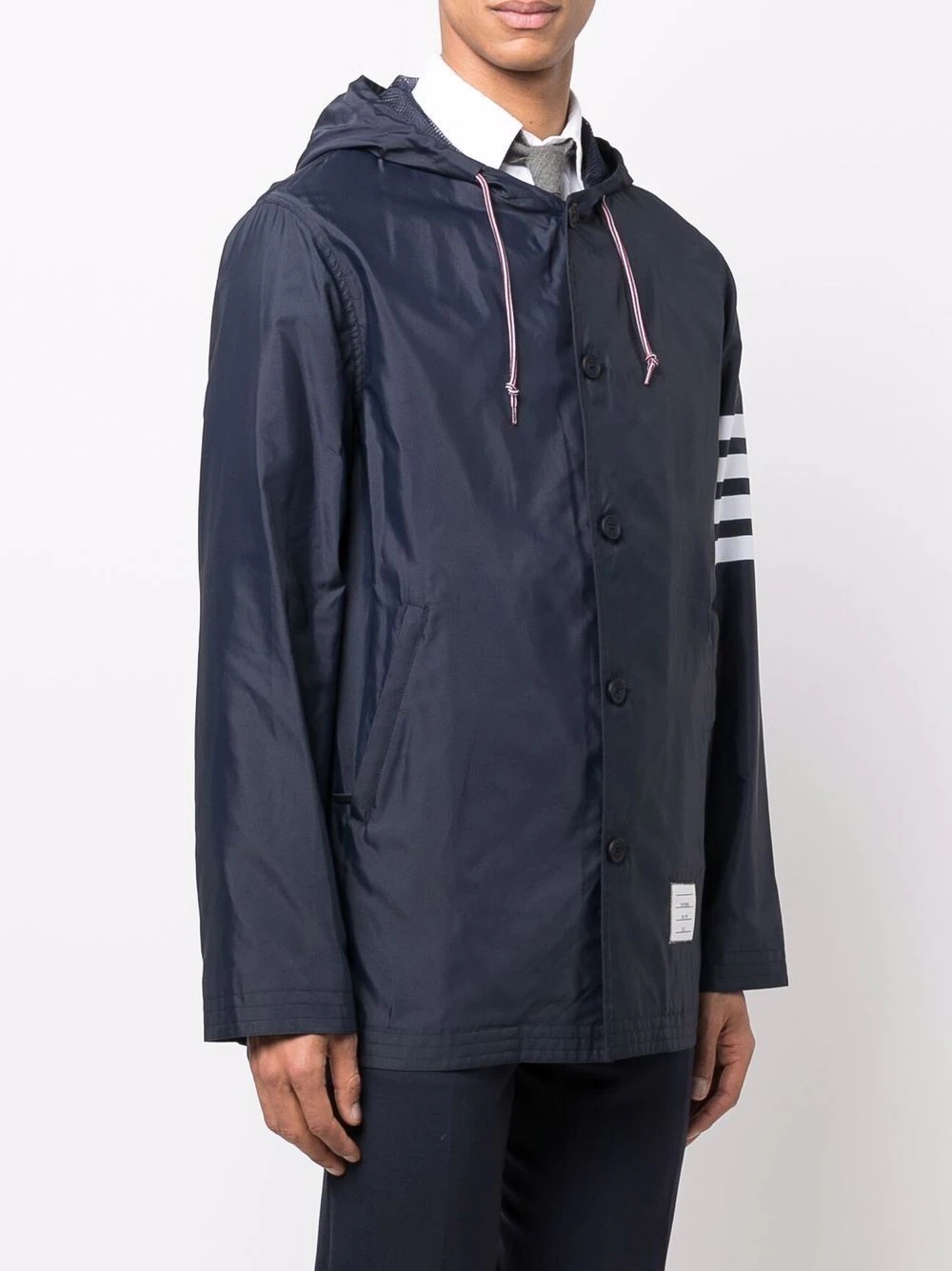 4-Bar tab hooded jacket - 5