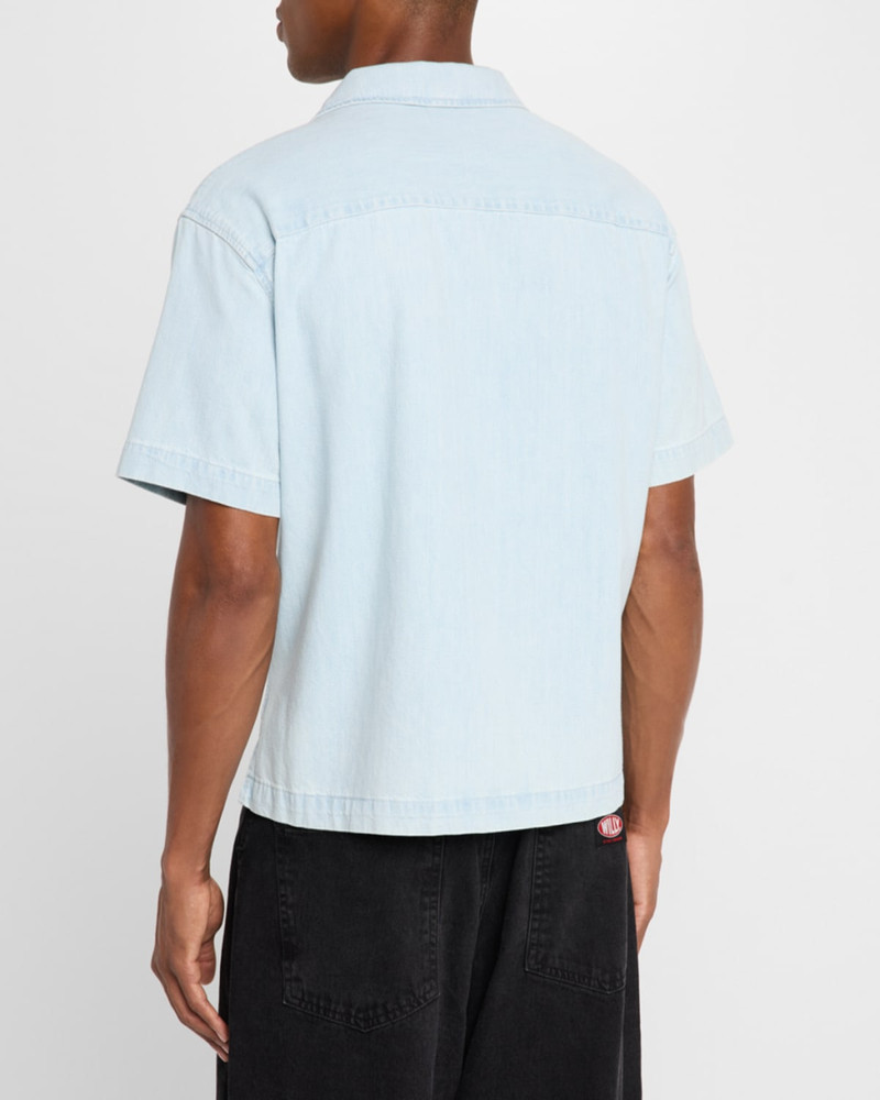 FRAME Men's Cotton Chambray Camp Shirt outlook