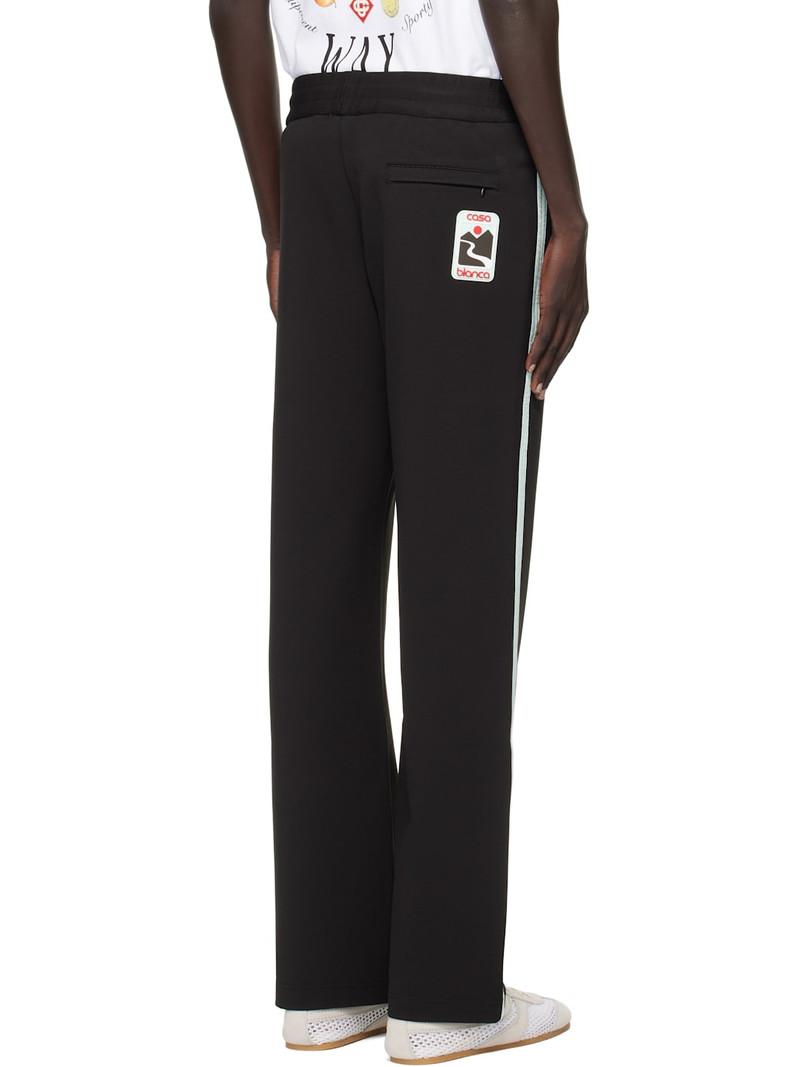 Black Tech Nylon Trim Sweatpants 3