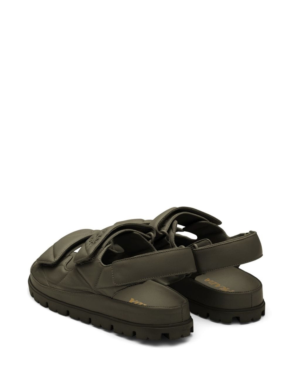 Padded nappa leather sandals - 4