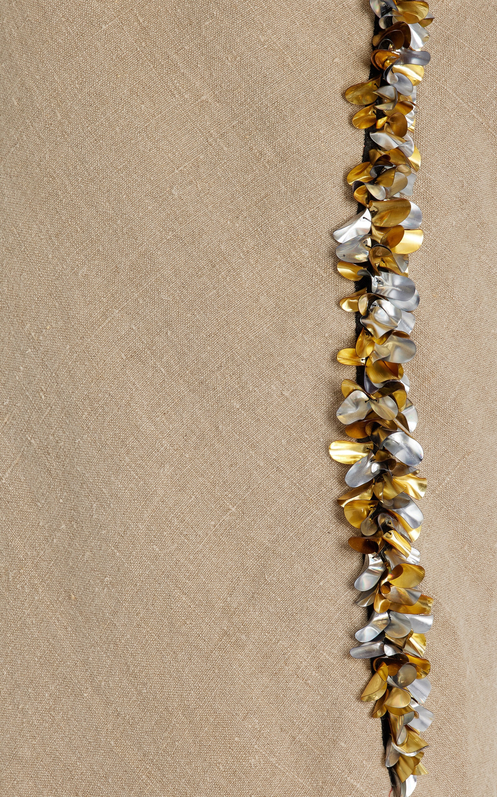 Darliston Embellished Linen Midi Skirt brown - 5
