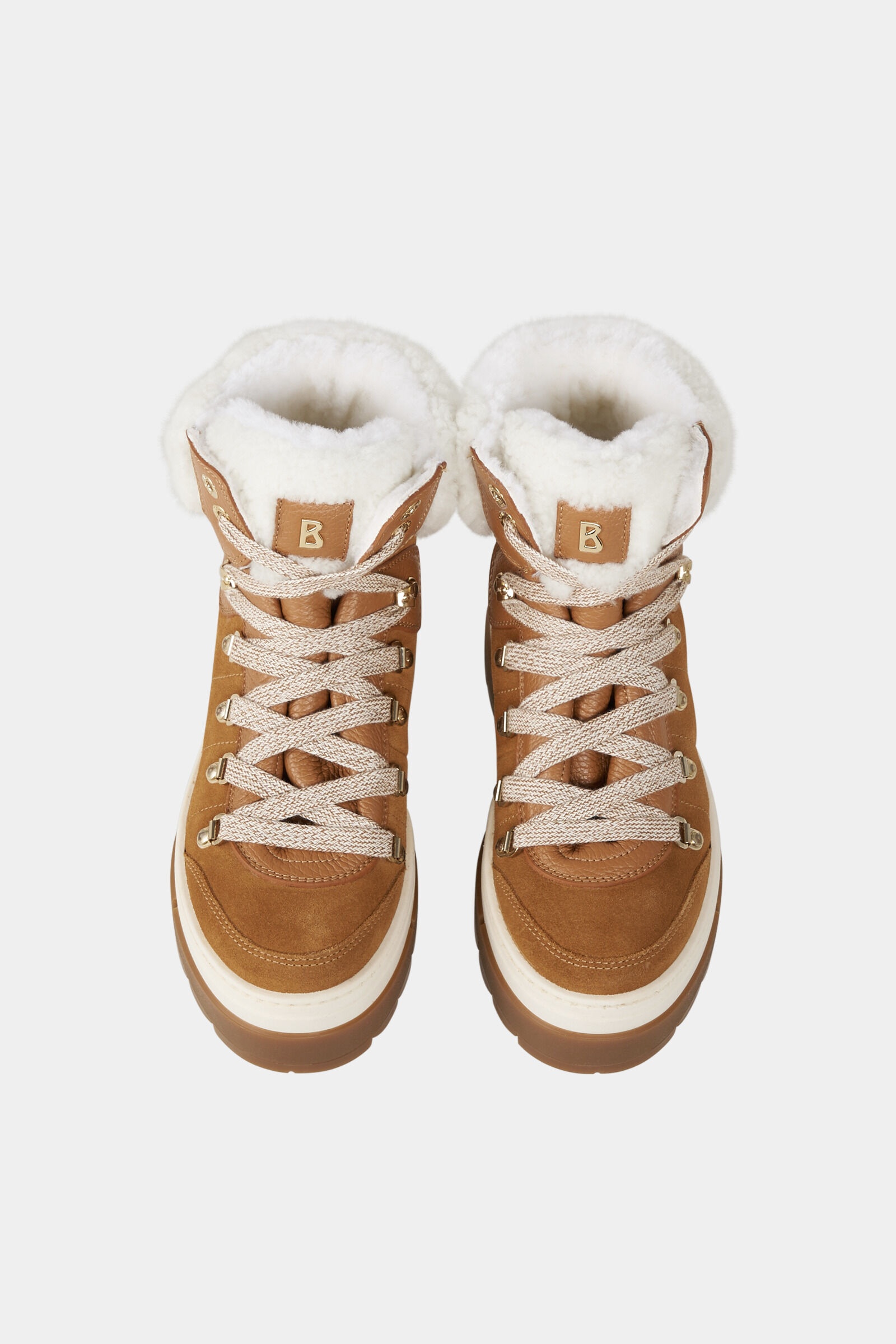 Vaduz Lace-up boots with spikes in Cognac - 6
