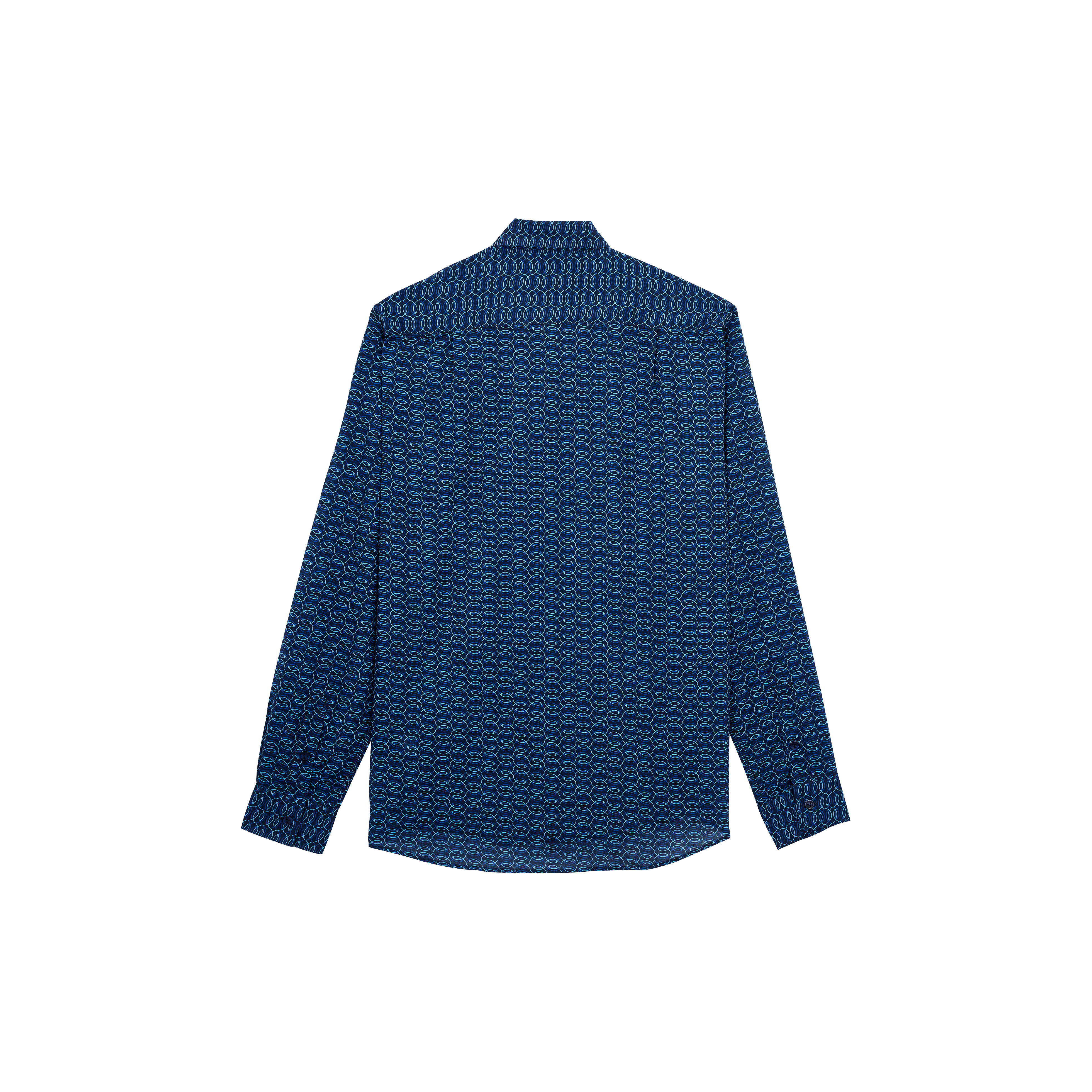 Organic Cotton Voile Shirt Fish Net - 2