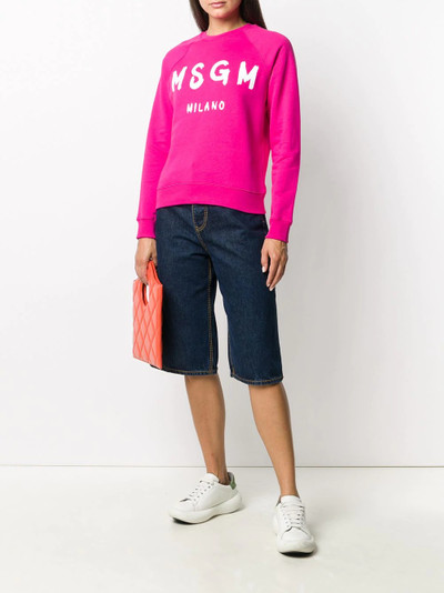 MSGM logo print jumper outlook