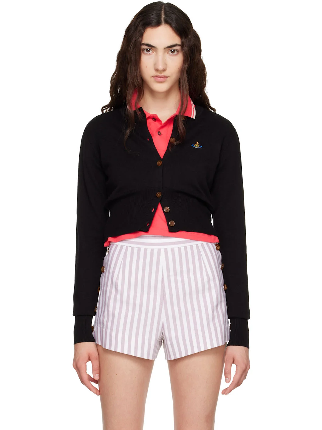 Black Bea Cropped Cardigan - 1