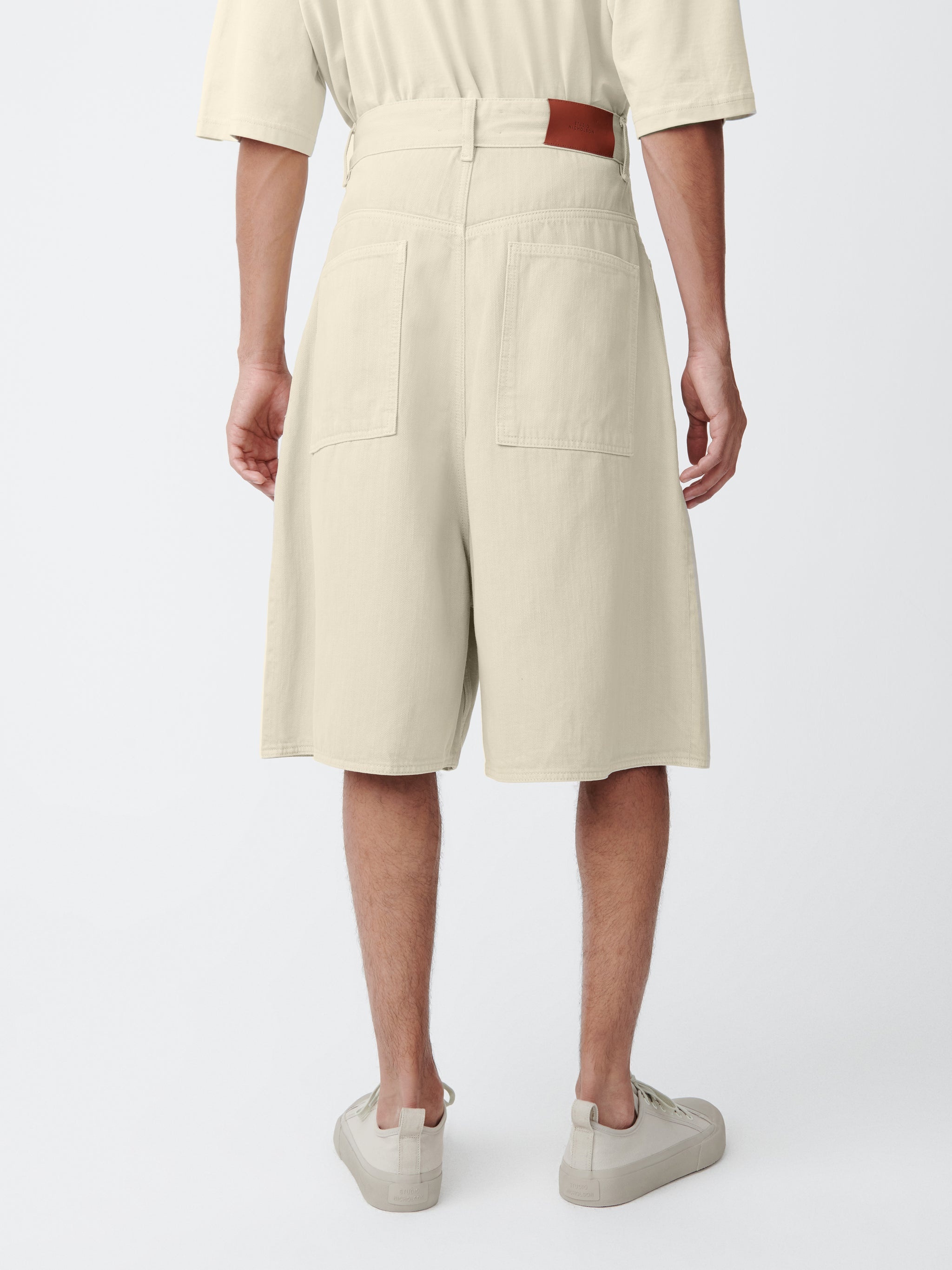 Reverse Denim Shorts - 6