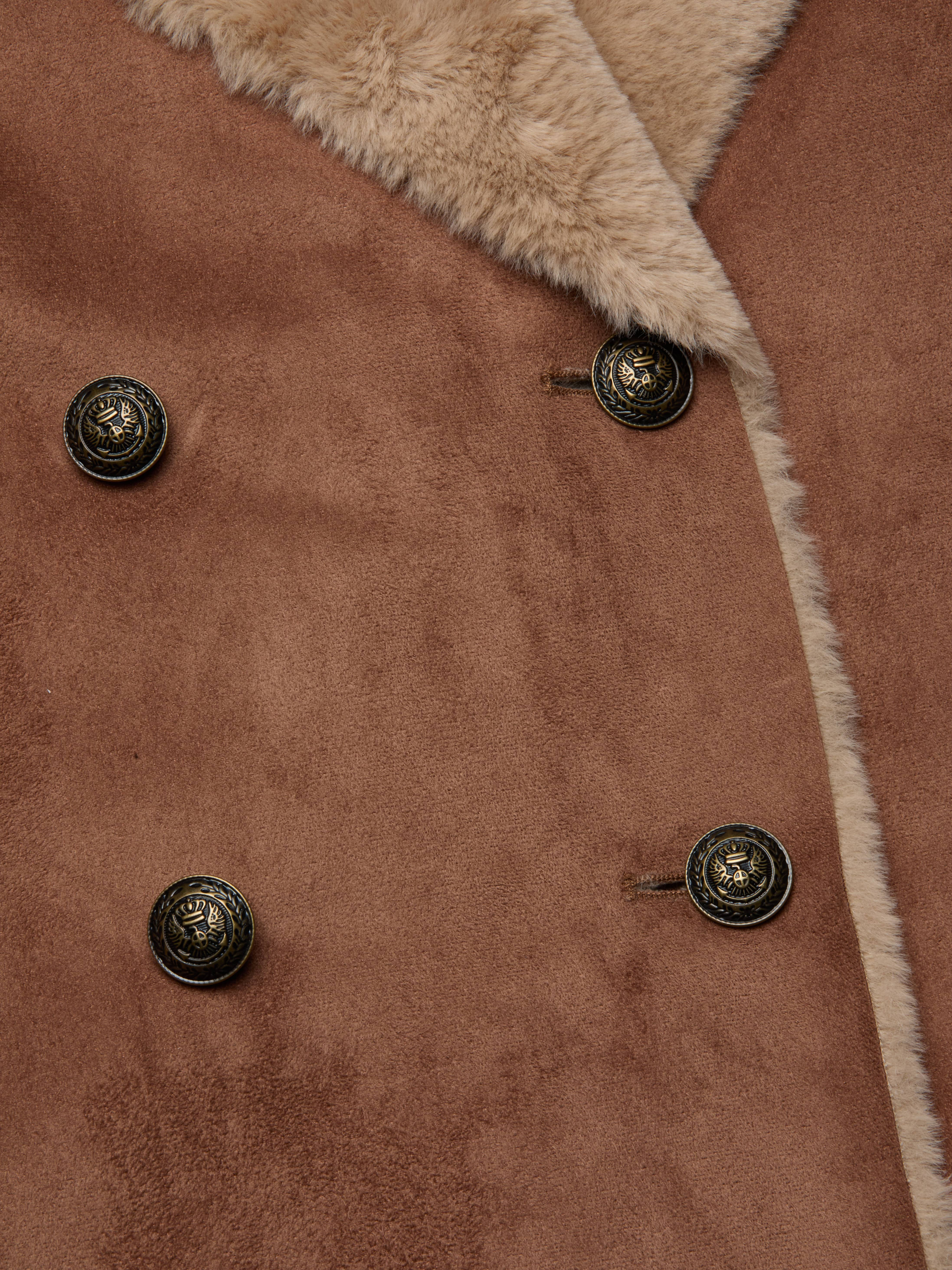 Citron Faux Fur Maxi Coat - 6