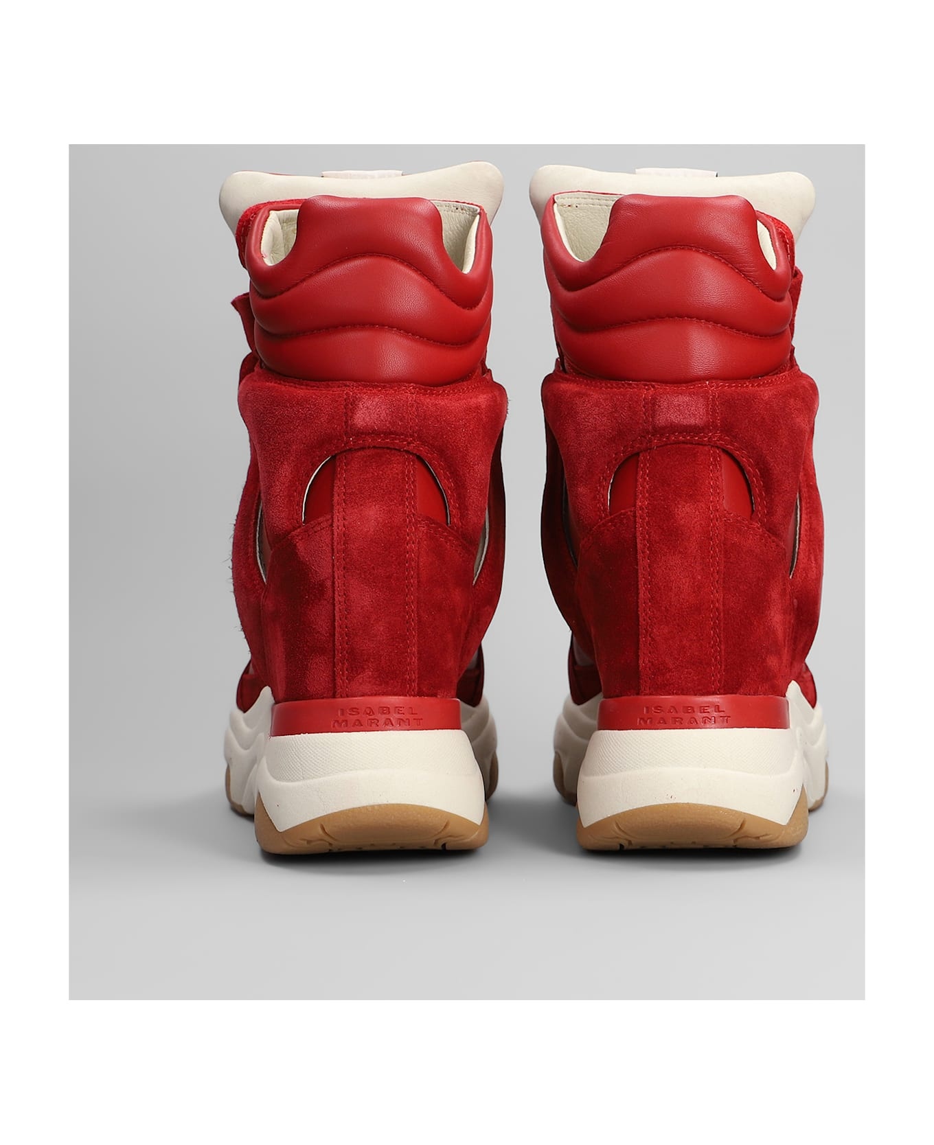 Balskee Sneakers In Red Suede And Leather - 4