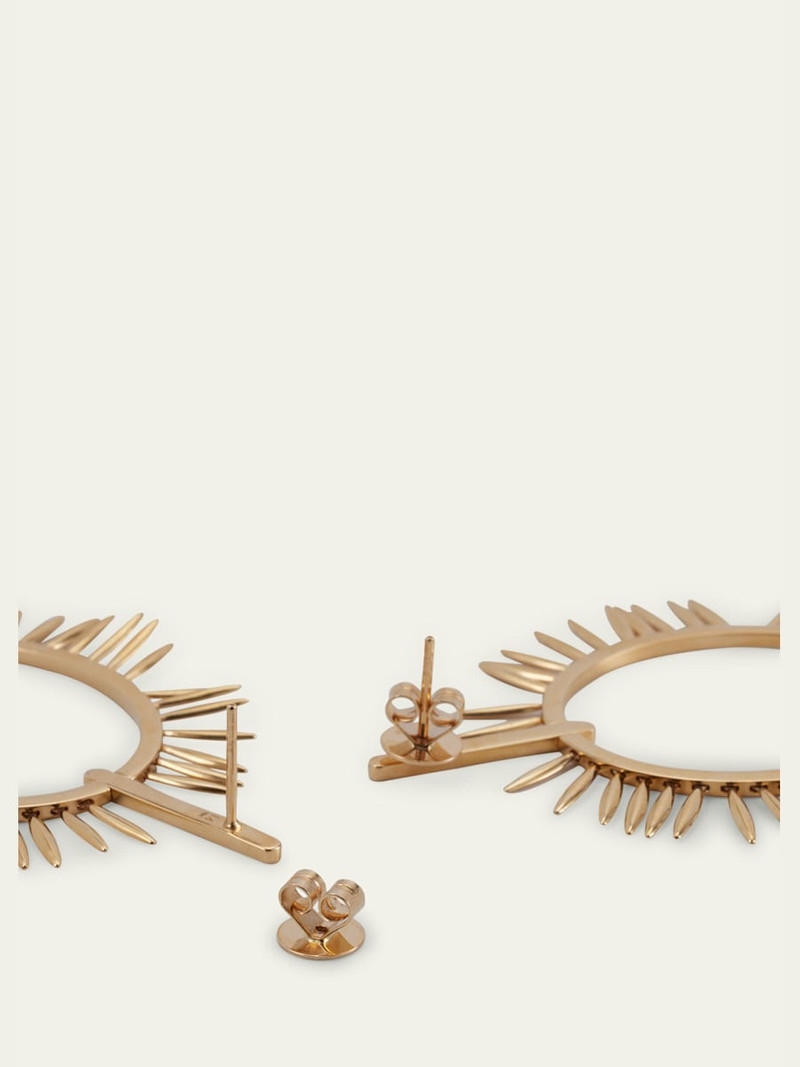 ILEANA MAKRI 18K Yellow Gold Grass Sunny Earrings outlook