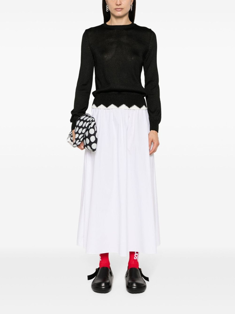 Comme des Garçons Comme des Garçons contrasting-trim jumper outlook