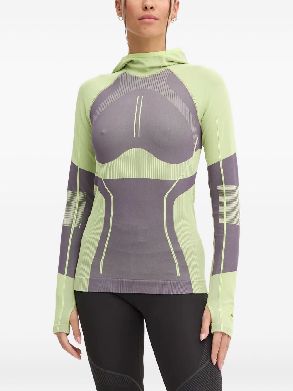 hooded seamless top - 3