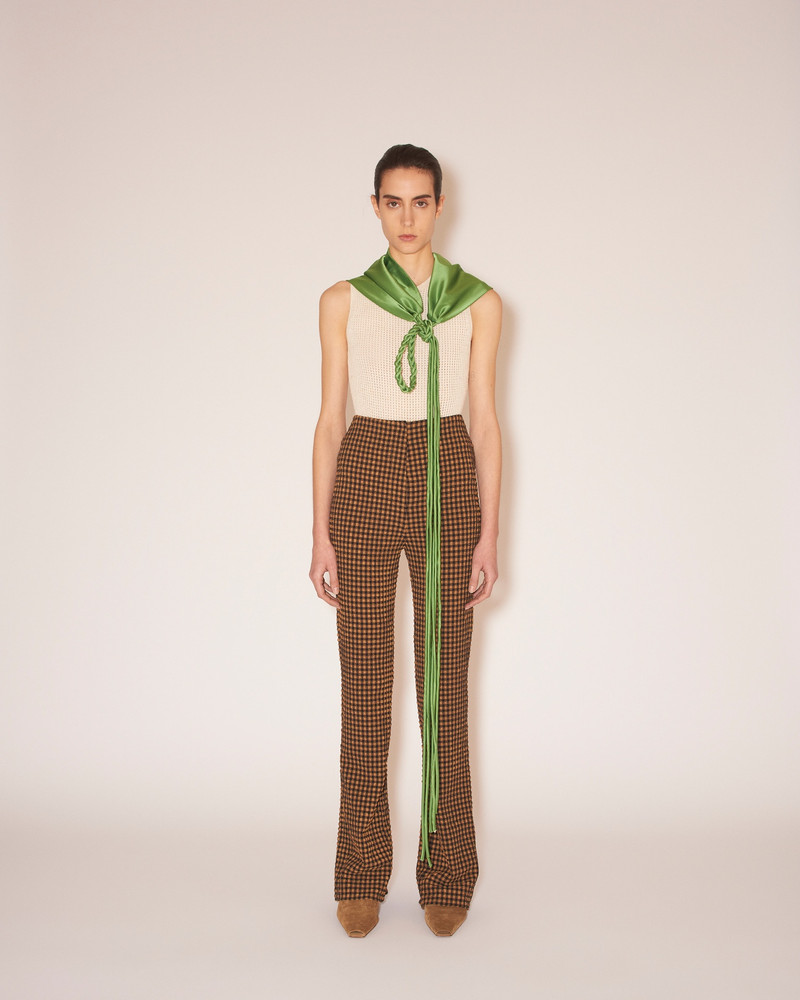 Nanushka BRITA - Slip satin headscarf - Green outlook
