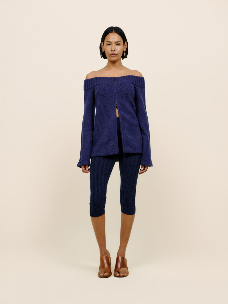 The Elder Statesman ROSIE ZIP CARDIGAN outlook