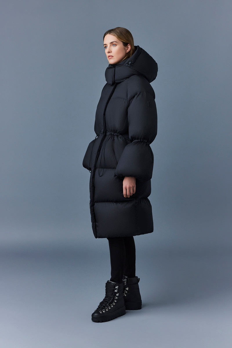 LENZI 2-in-1 down coat with removable hood 3