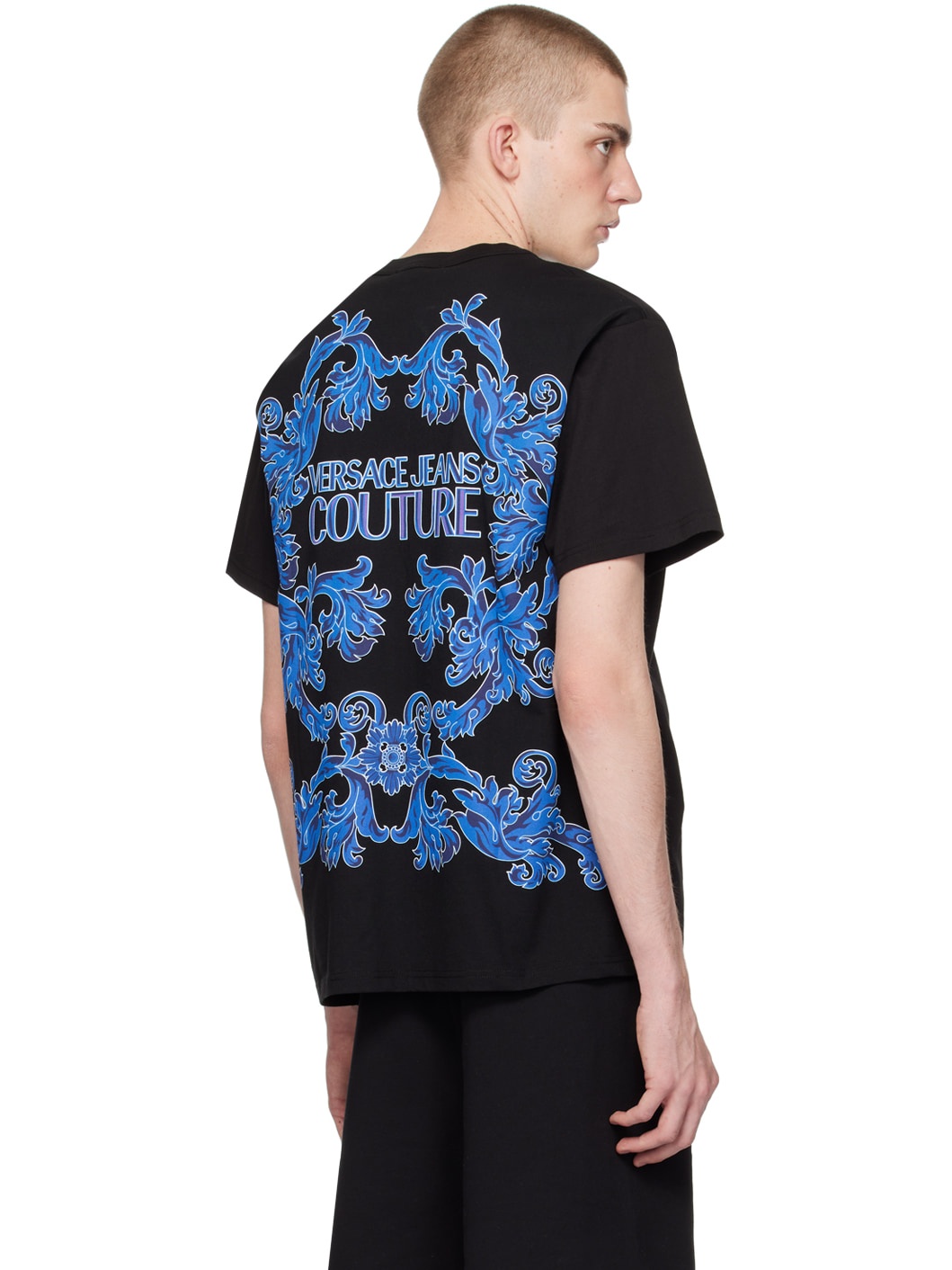 Black Printed T-Shirt - 3