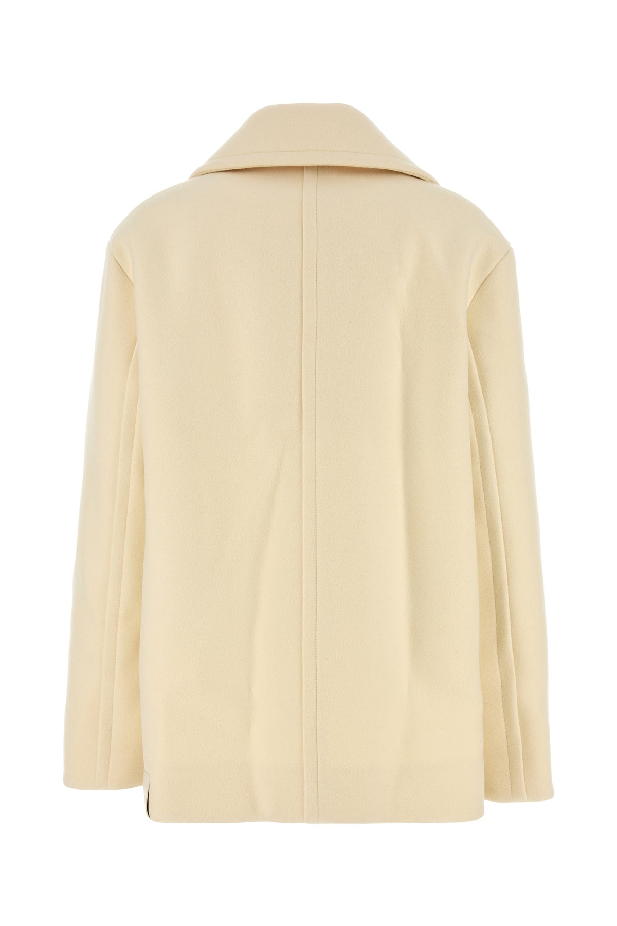 Cream wool coat - 2