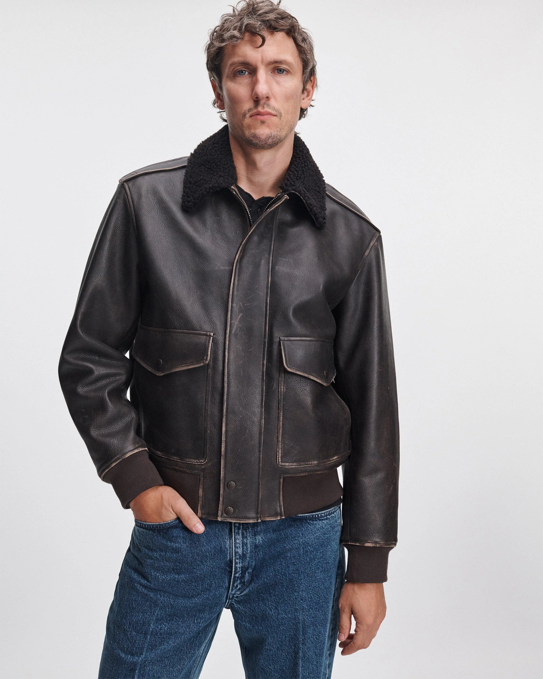 Manston Leather Flight Jacket - 1