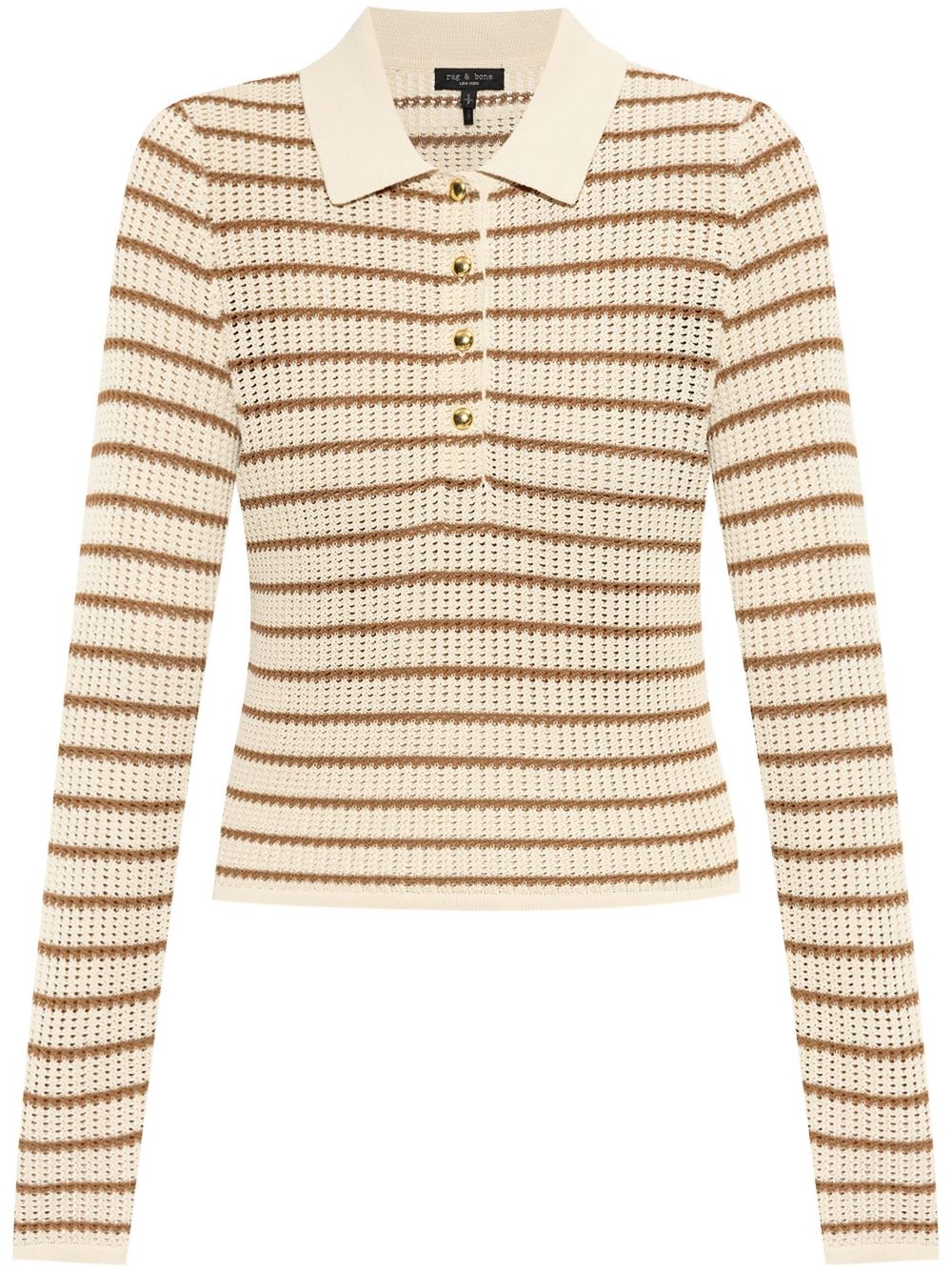 The Knit Rib polo top - 1