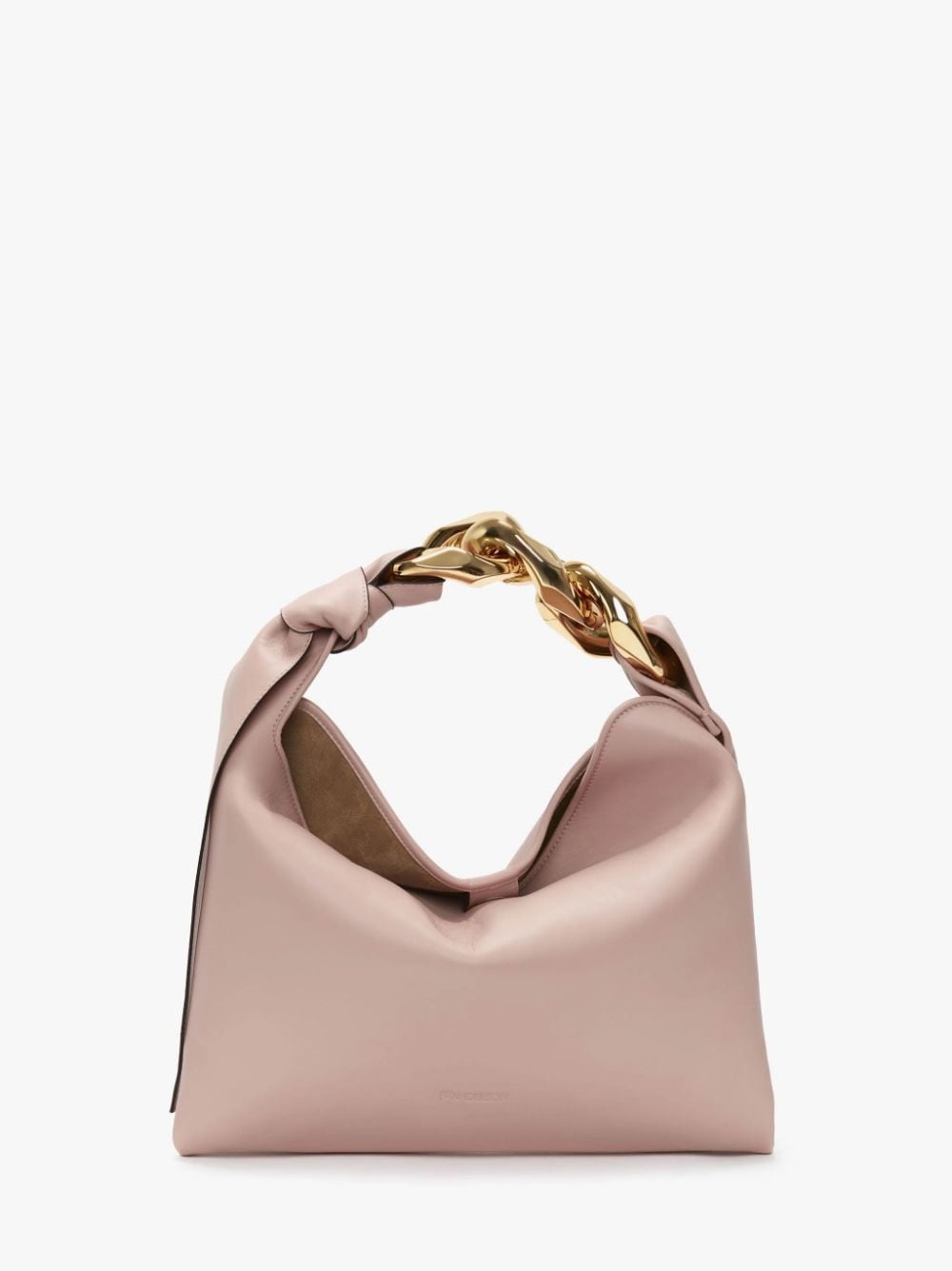 SMALL CHAIN HOBO - LEATHER SHOULDER BAG - 1