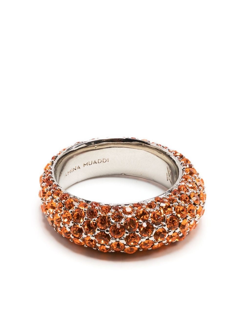 crystal-embellished ring - 1