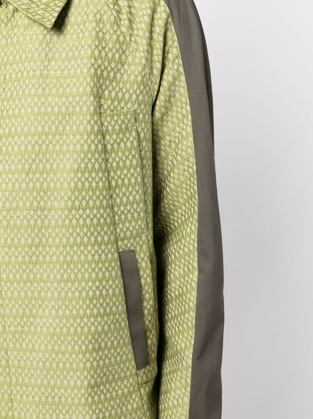 Kiko Kostadinov KIKO KOSTADINOV TONKIN CONTRAST JACKET GREEN Kiko Kostadinov KIKO KOSTADINOV TONKIN CONTRAST JACKET GREEN