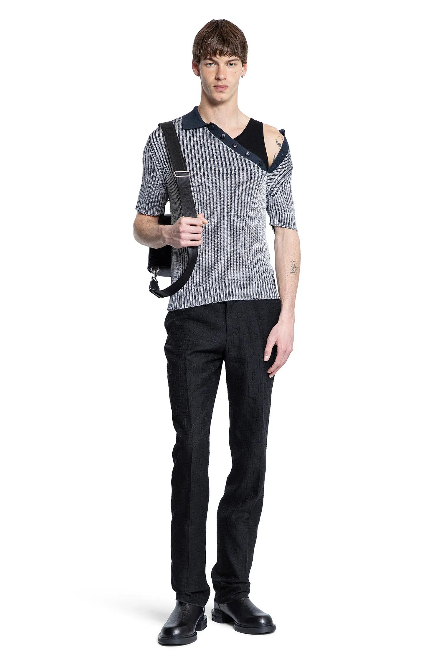 Cotton-And-Viscose-Polo-Shirt - 4