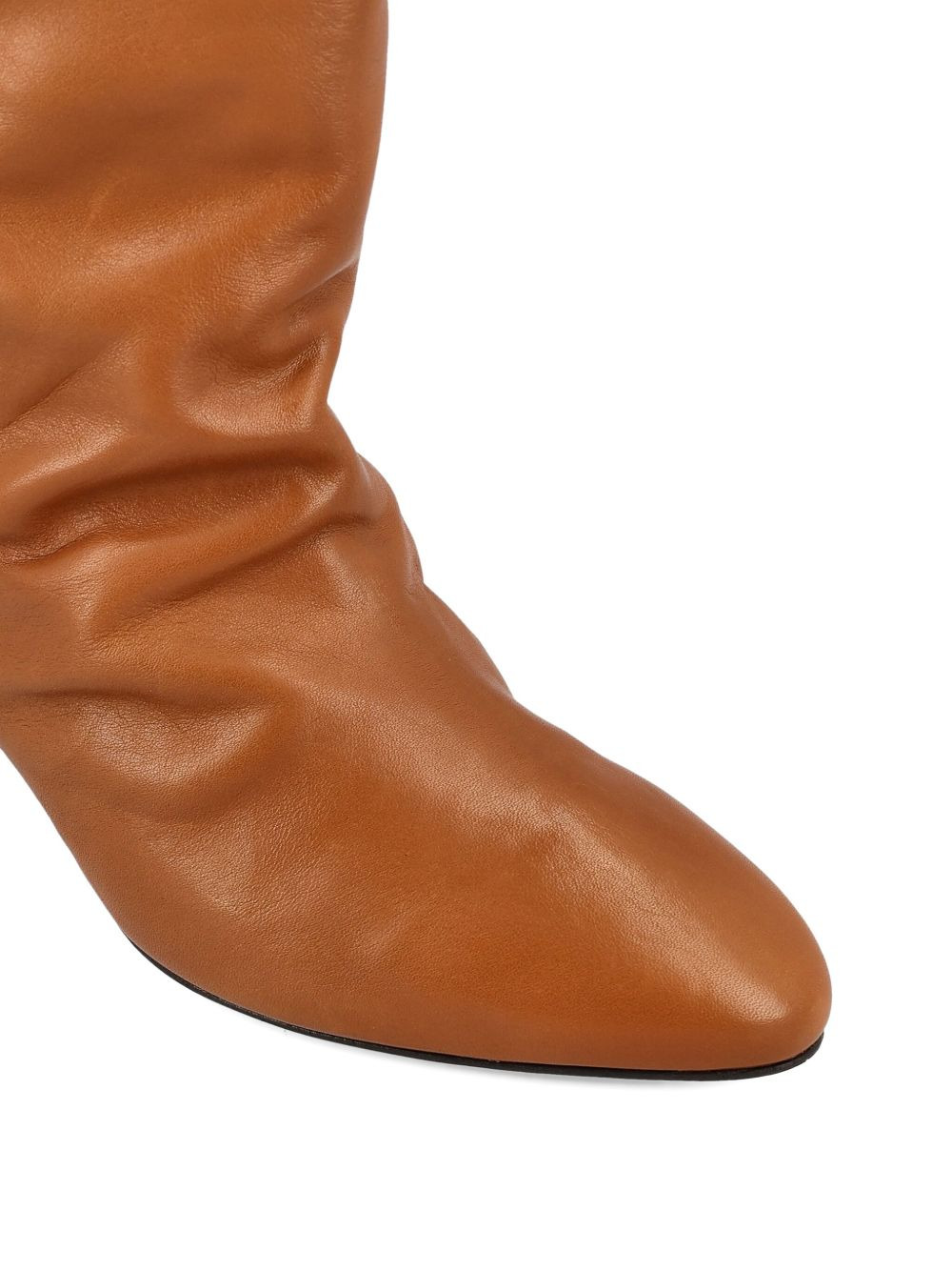 55mm calf leather slouch boots - 3