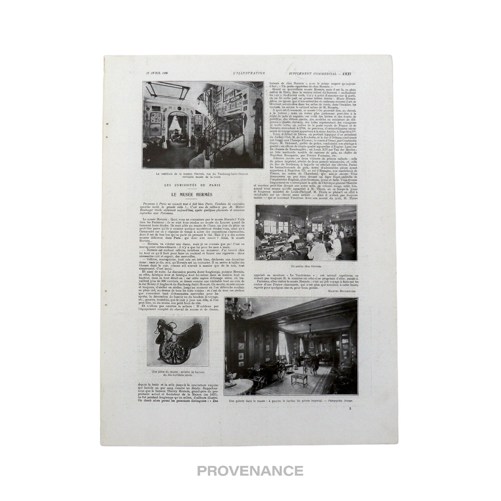 Hermes Antique Vintage Newsprint Ad - HERMÈS MUSEUM - 3