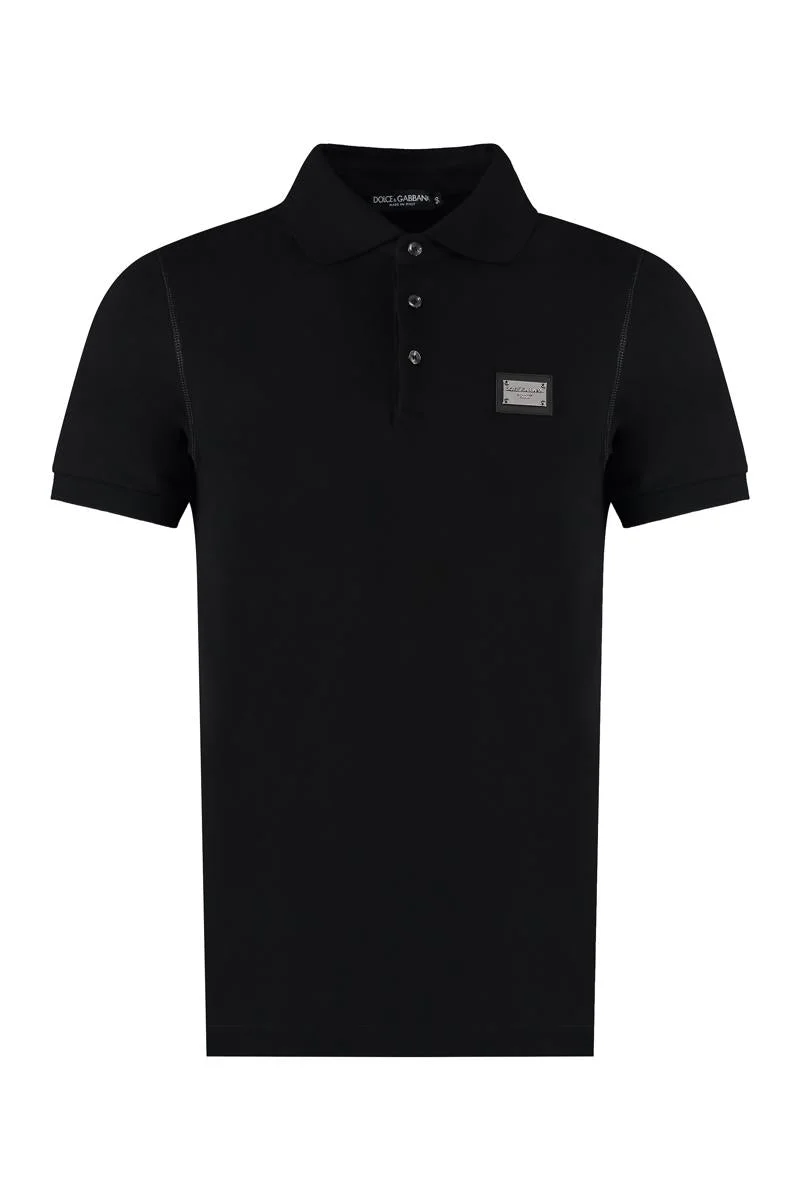 DOLCE & GABBANA COTTON-PIQUÉ POLO SHIRT - 1