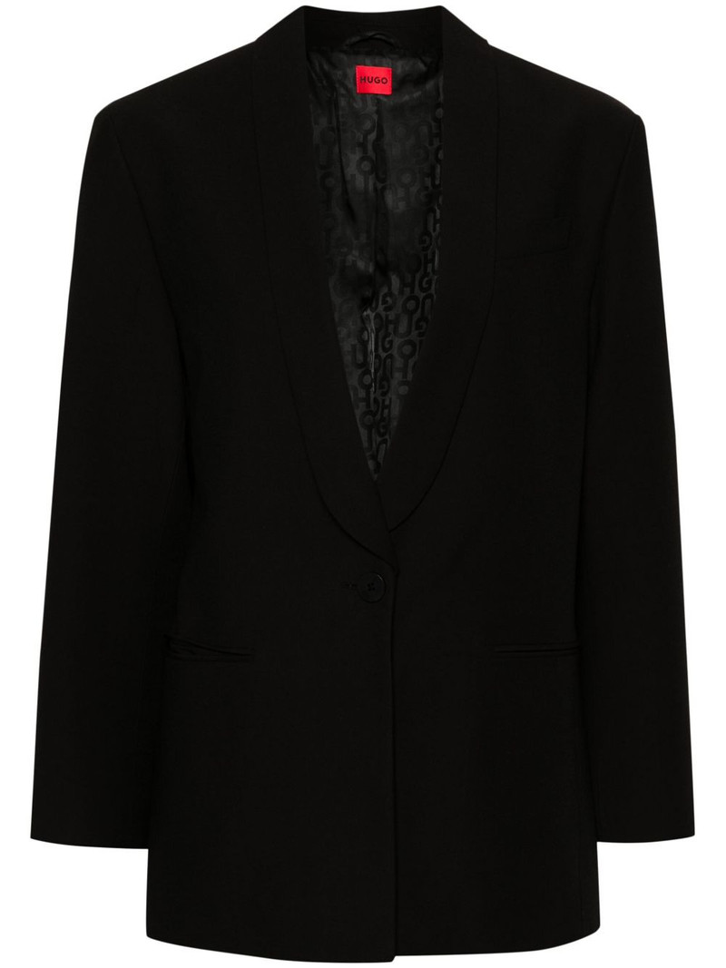 logo-appliqué blazer 1