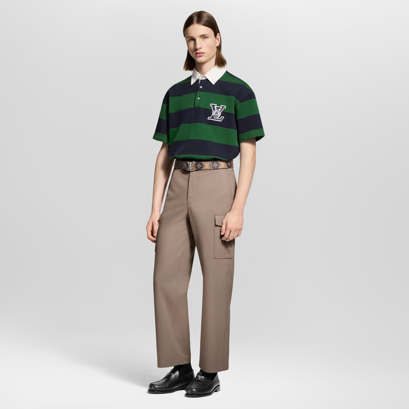 Louis Vuitton Striped Short-Sleeved Polo Shirt outlook