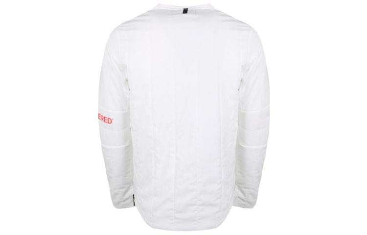 Air Jordan 23 Engineered Quilted Round Neck Pullover logo Sports Long Sleeves White AJ1055-100 - 2