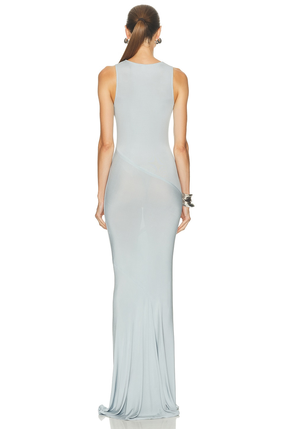 Asymmetric Ruched Long Dress - 3