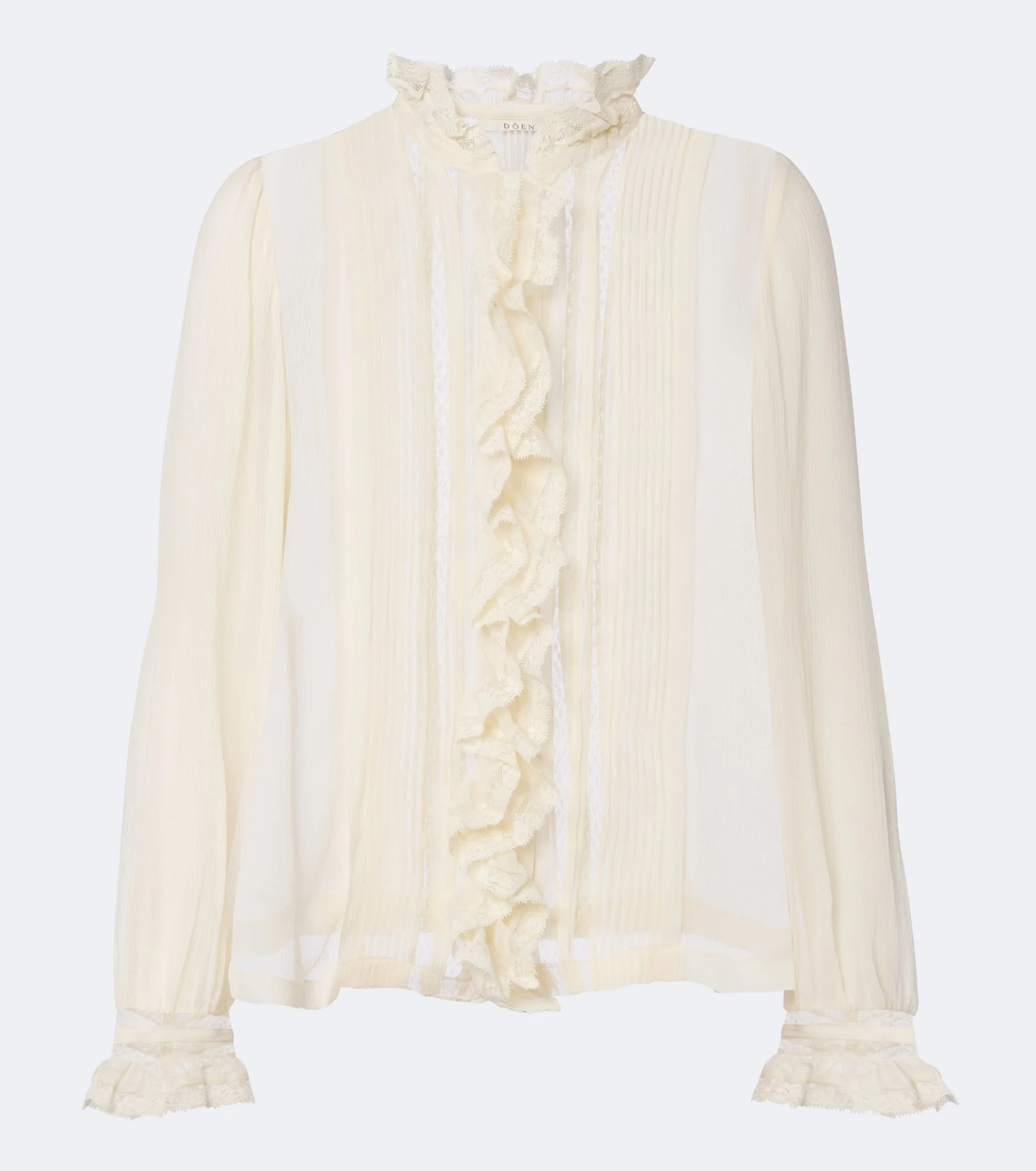 Magdeline ruffled silk chiffon blouse - 1