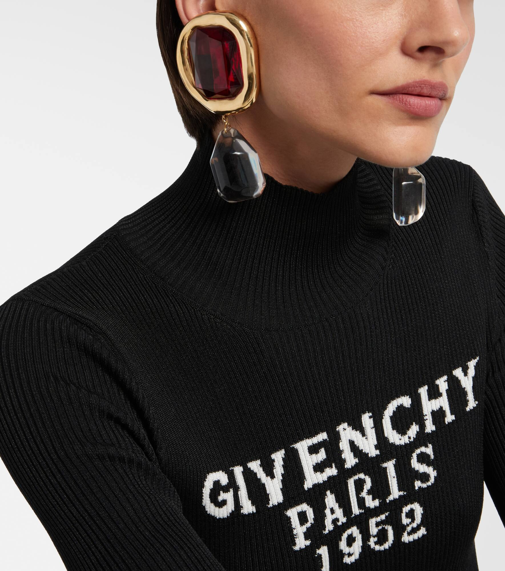 Embellished drop earrings - 3