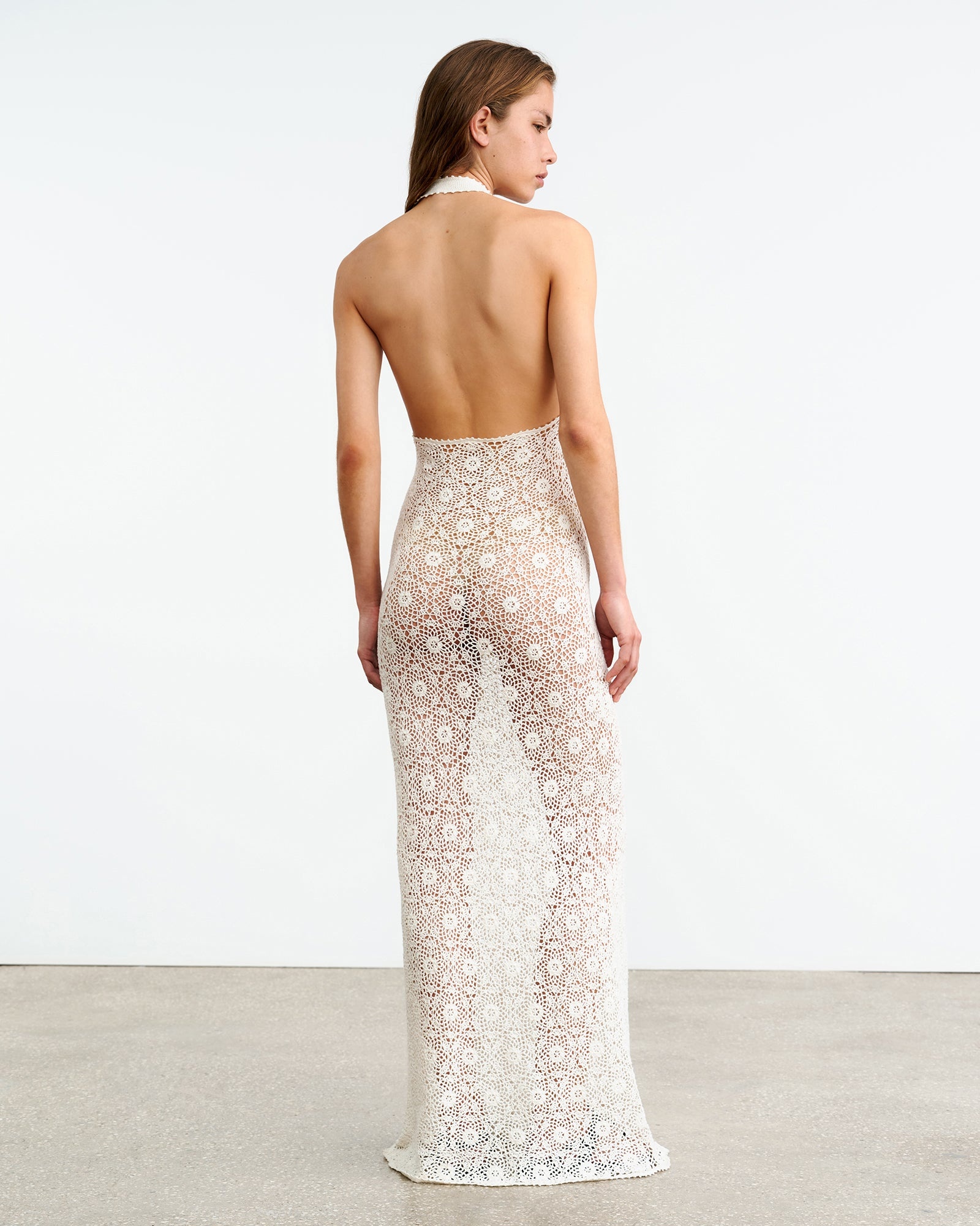 EDDIE KNIT HALTER DRESS - 5