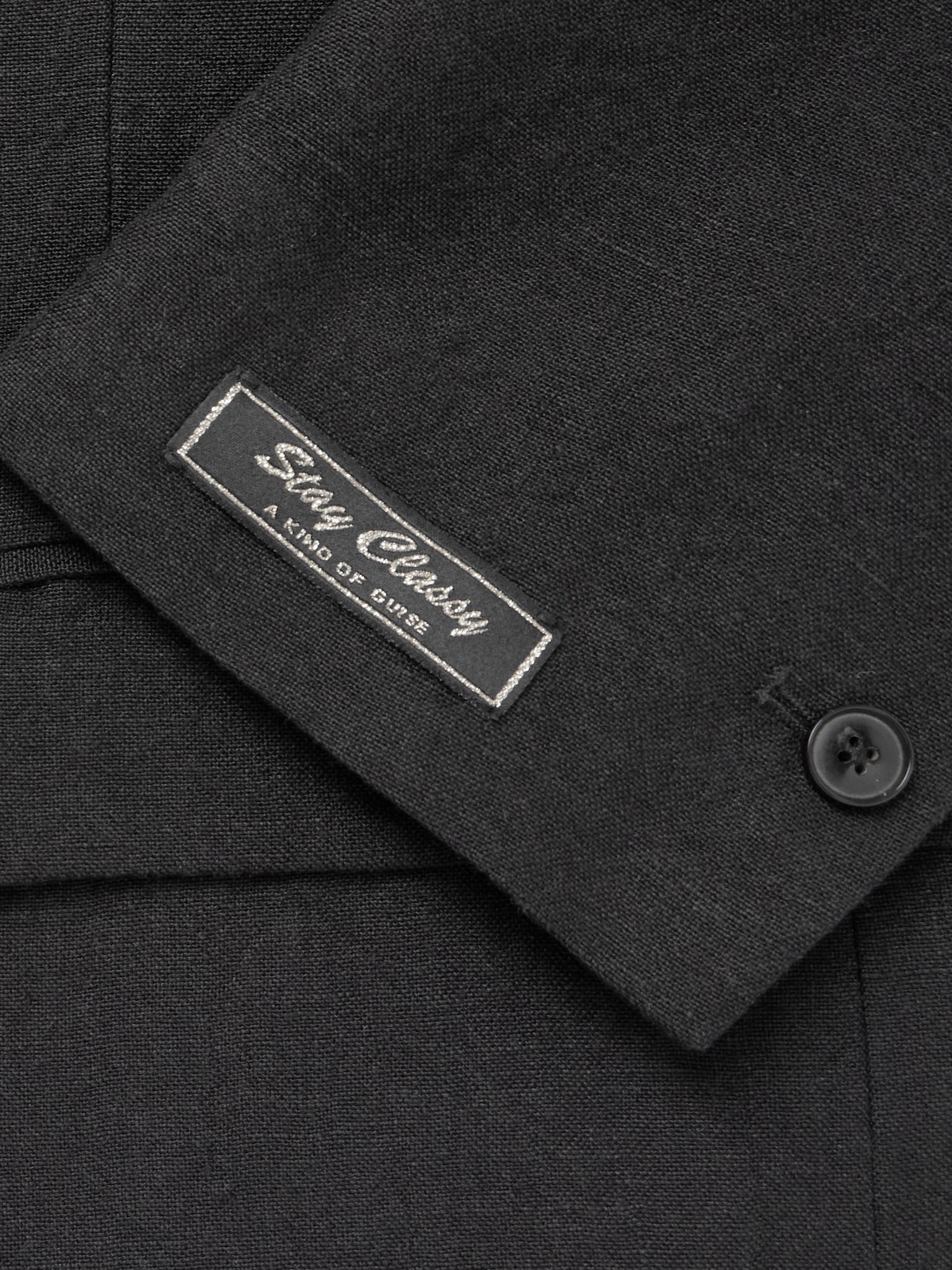 Shinji Linen Suit Jacket Black - 4