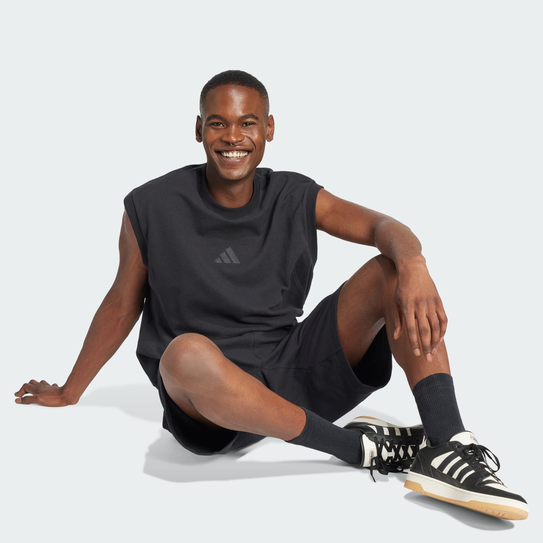 ★adidas★ELEVATED ALL SZN C.JERSEY SLEEVELESS TEE★追跡可 adidas Elevated All SZN Cloud Jersey Sleeveless Crew Tee