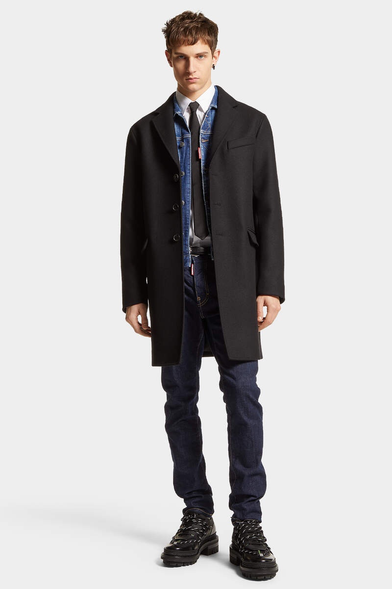 FELTED WOOL SOFT SHOULDER COAT - 3