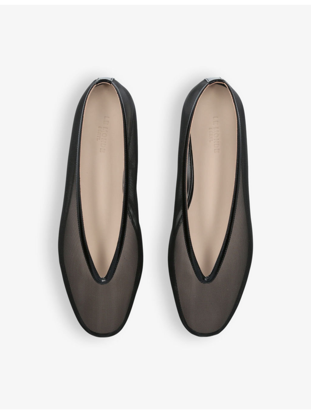Luna pointed-vamp mesh ballet flats - 2