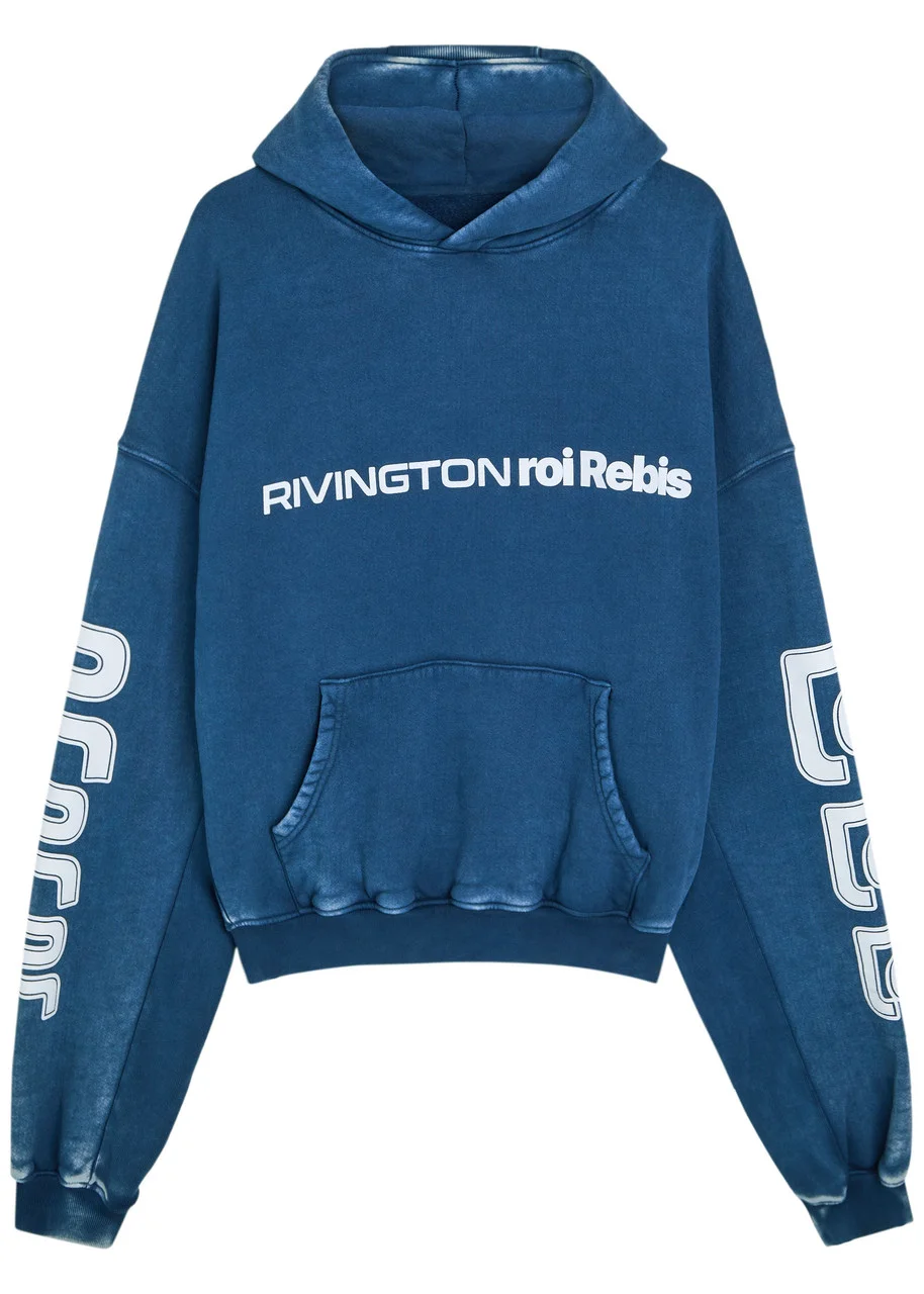 Rivington Roi Rebis Metanoi Printed Hooded Cotton Sweatshirt - 1