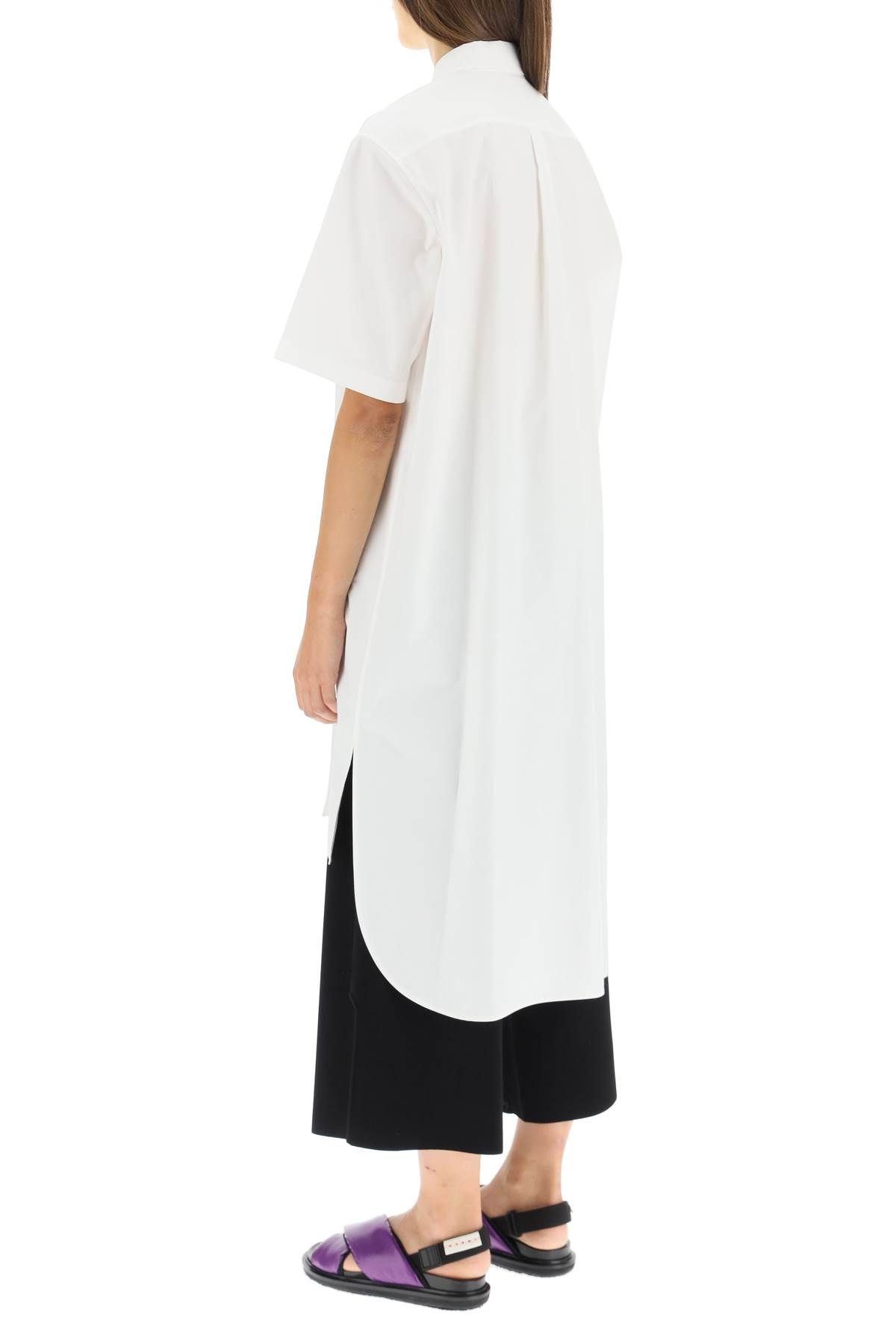 LONG SHIRT WITH PLASTRON - 4