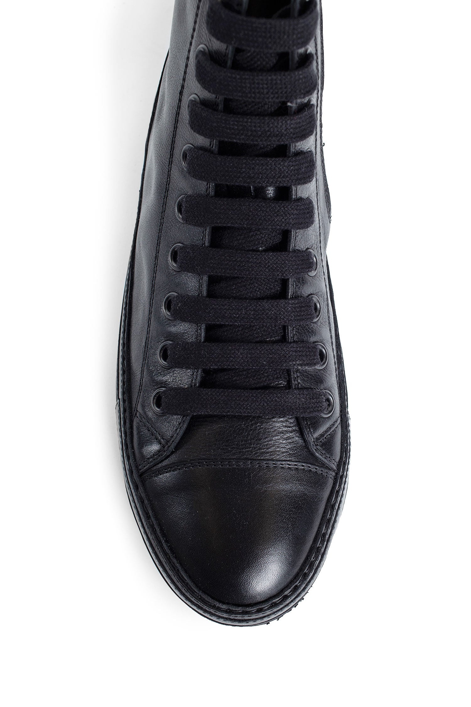 Raven-High-Top-Sneakers-In-Grained-Shiny-Calfskin - 5