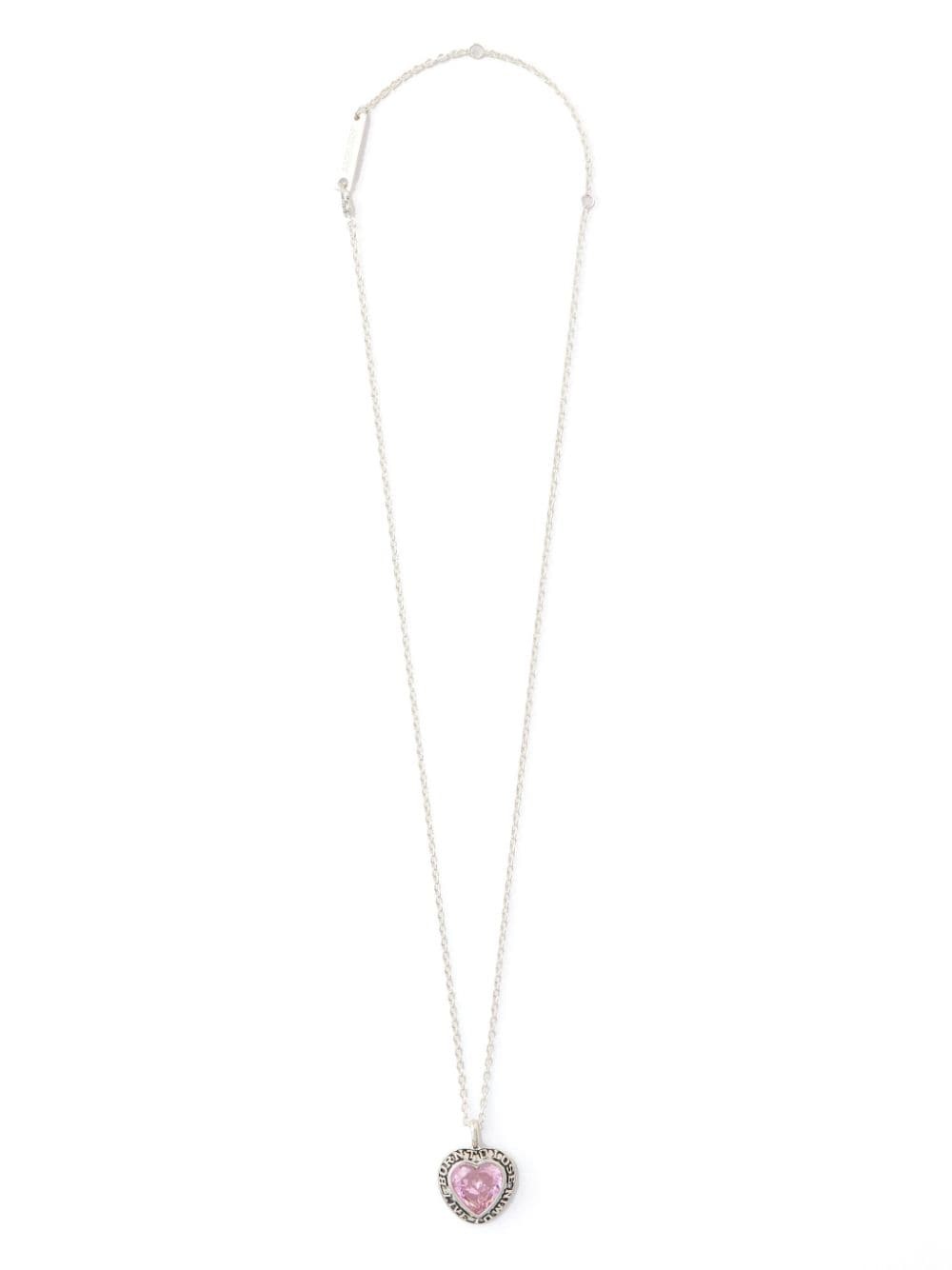 heart-pendant silver necklace - 1