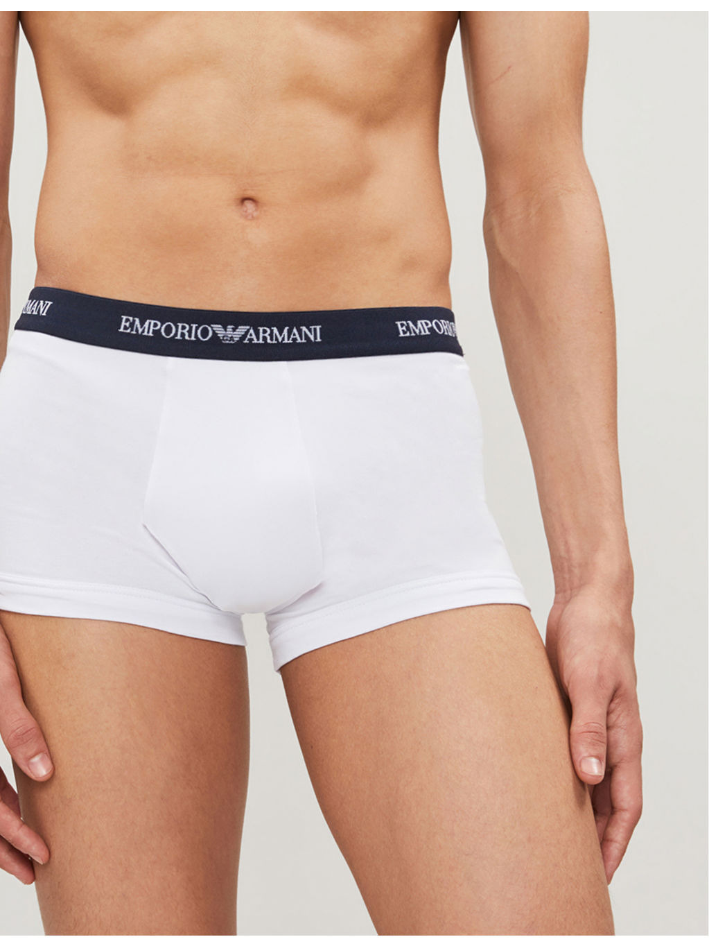 Pack of three logo slim-fit cotton briefs - 4